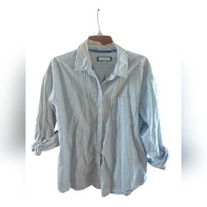 XL Aerie Button Down Striped Shirt